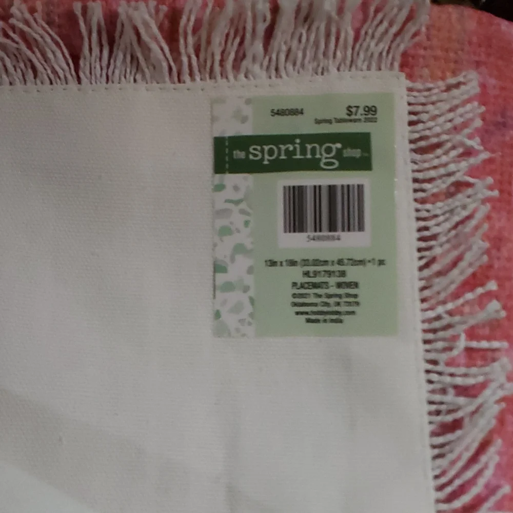 The Spring Shop Boho Placemats
